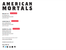 Tablet Screenshot of americanmortals.com